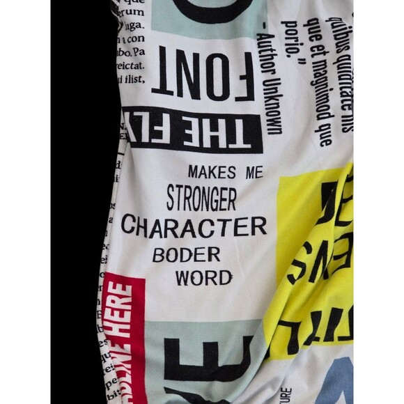 Fire & Fleur Women's 2XL Graphic Editors Journalists Advertising Joggers /Pants - Picture 7 of 16